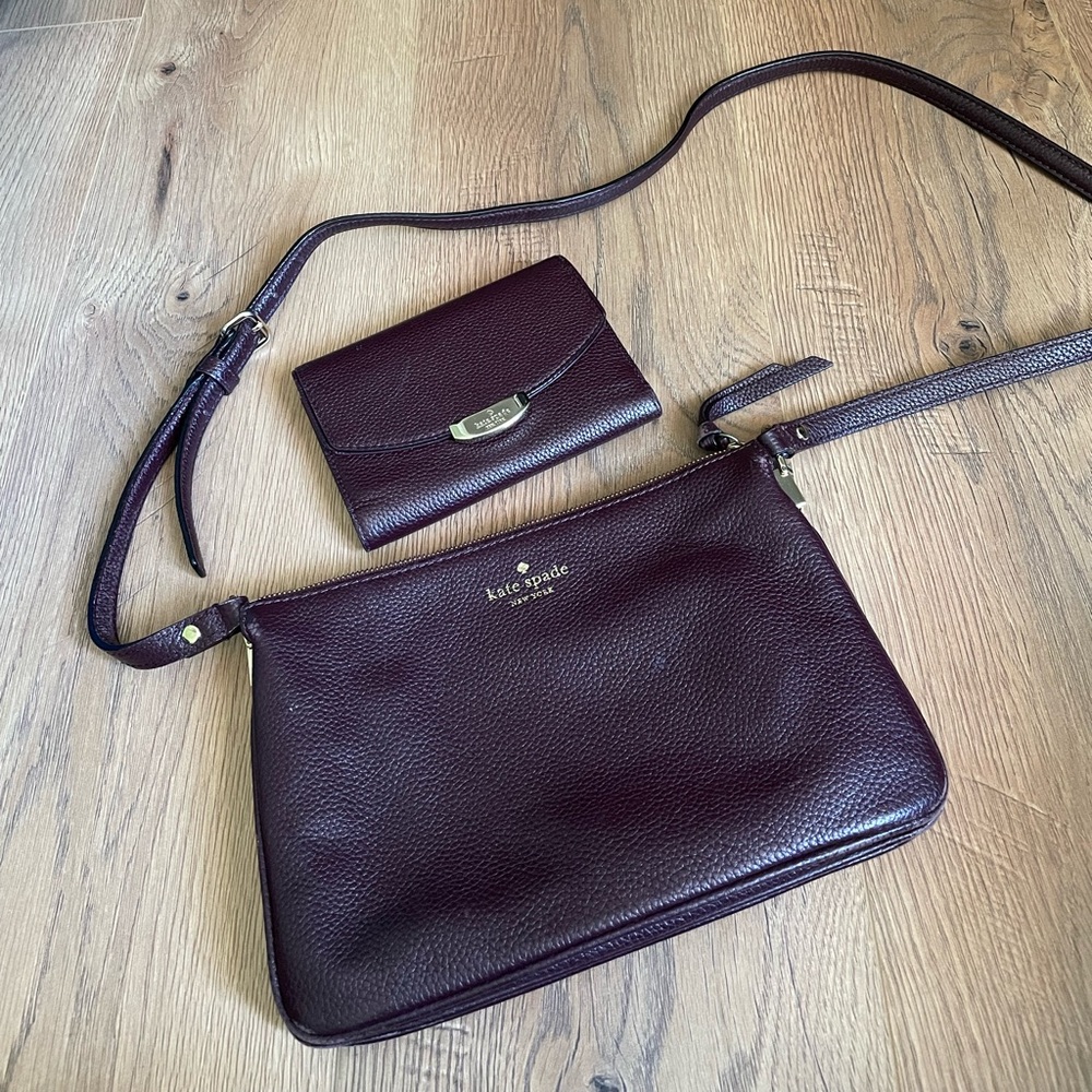 Kate Spade matching Wallet and Satchel Purse